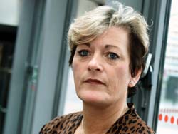 Ulla Srensen, Tanskan naisten ammattiliiton SAD:n liittosihteeri. Foto: HARRY NIELSEN