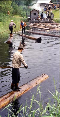 Luston lammella vanhaa tukkilaisromantiikkaa. Foto: EERO KOSONEN