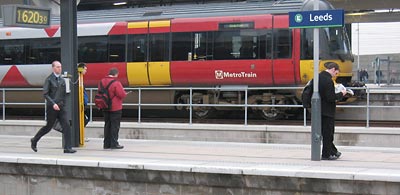 Leedsin rautatieasema-aluetta. Foto: MARI KARJALAINEN