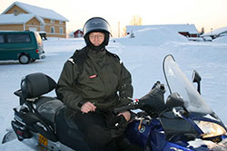 Moottorikelkkailu on Martti Alakosken mieluinen harrastus. Foto: SHKLIITON ARKISTO