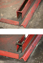 Viallinen ja korjattu kisko. Foto: TUULIKKI HOLOPAINEN