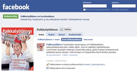 Palkkaty�l�inen Facebookissa