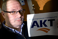 Ammattiliiton on vaikea saada tietoa alan alihankintasopimuksista, sanoo Jari Haaraniemi. Foto: ARI MKEL